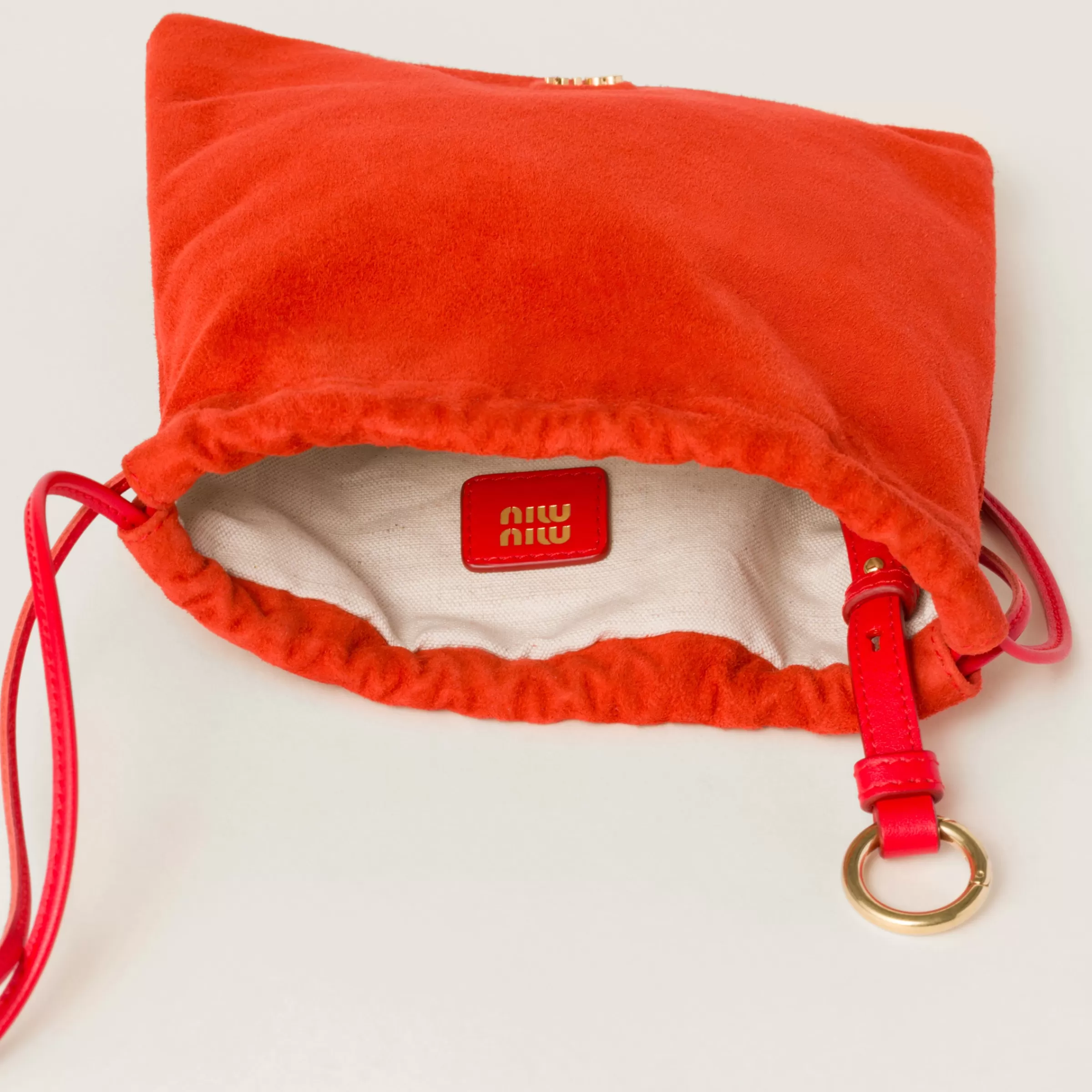 Suede pouch>Miu Miu Online