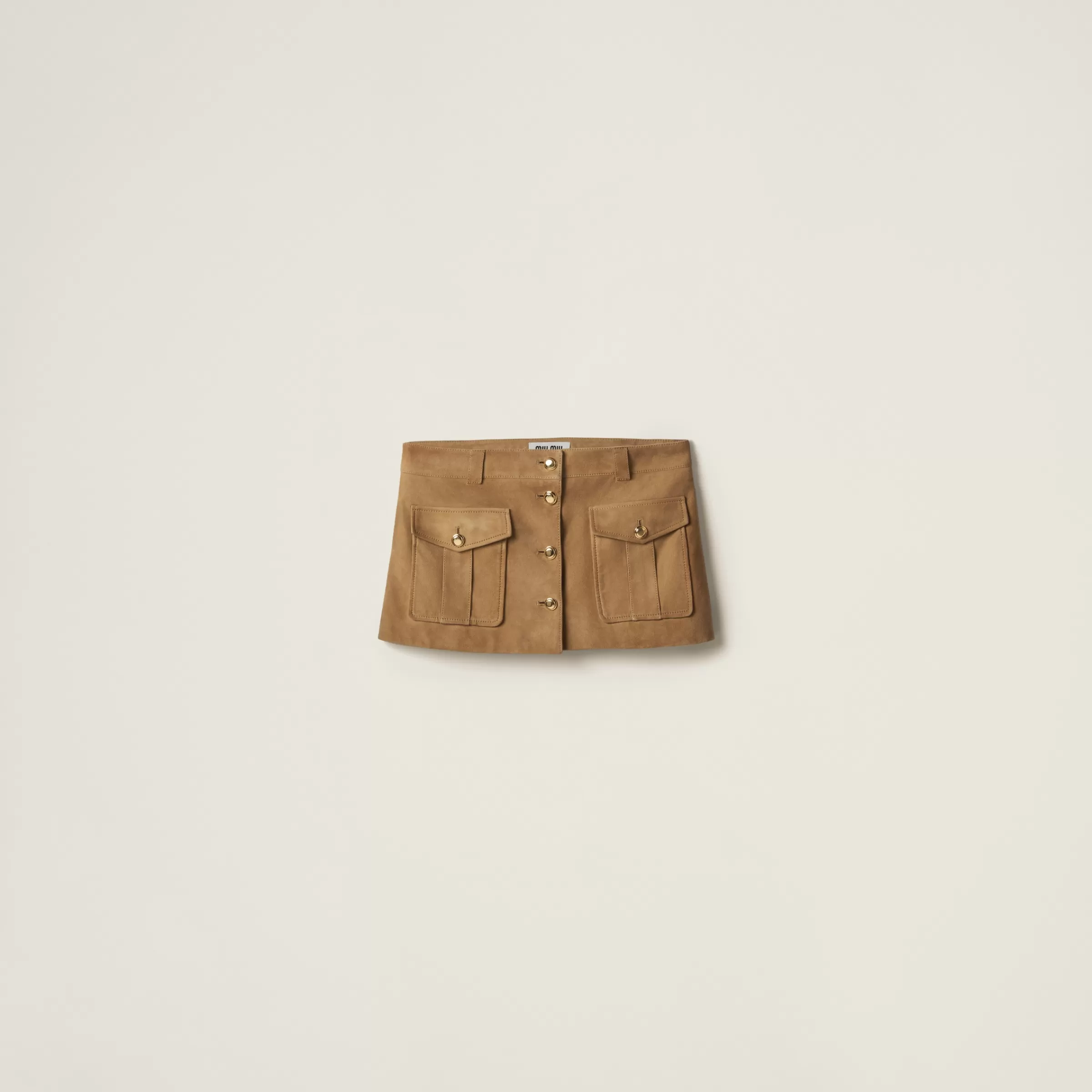 Suede skirt>Miu Miu Hot