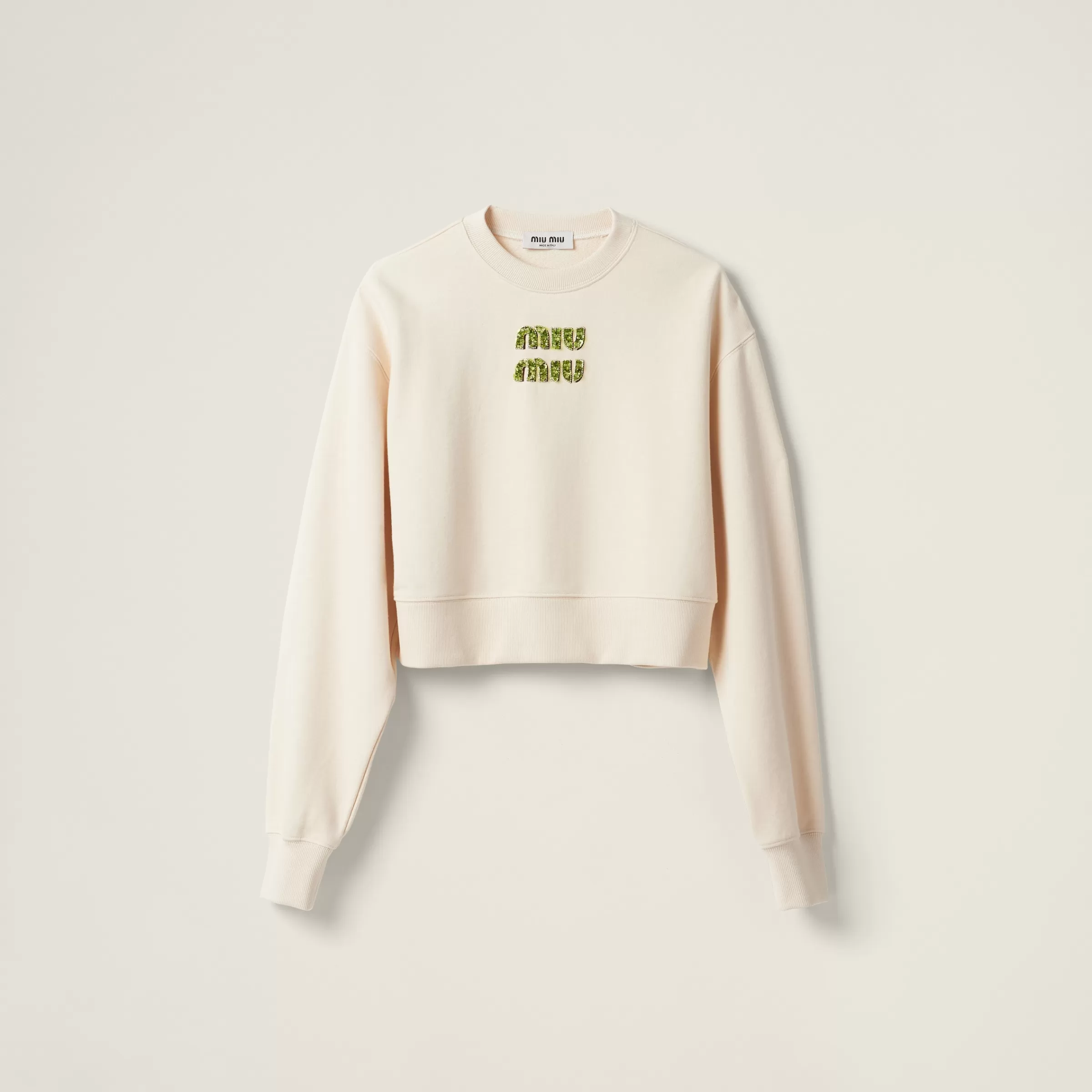 Sweatshirt with embroidered logo>Miu Miu New