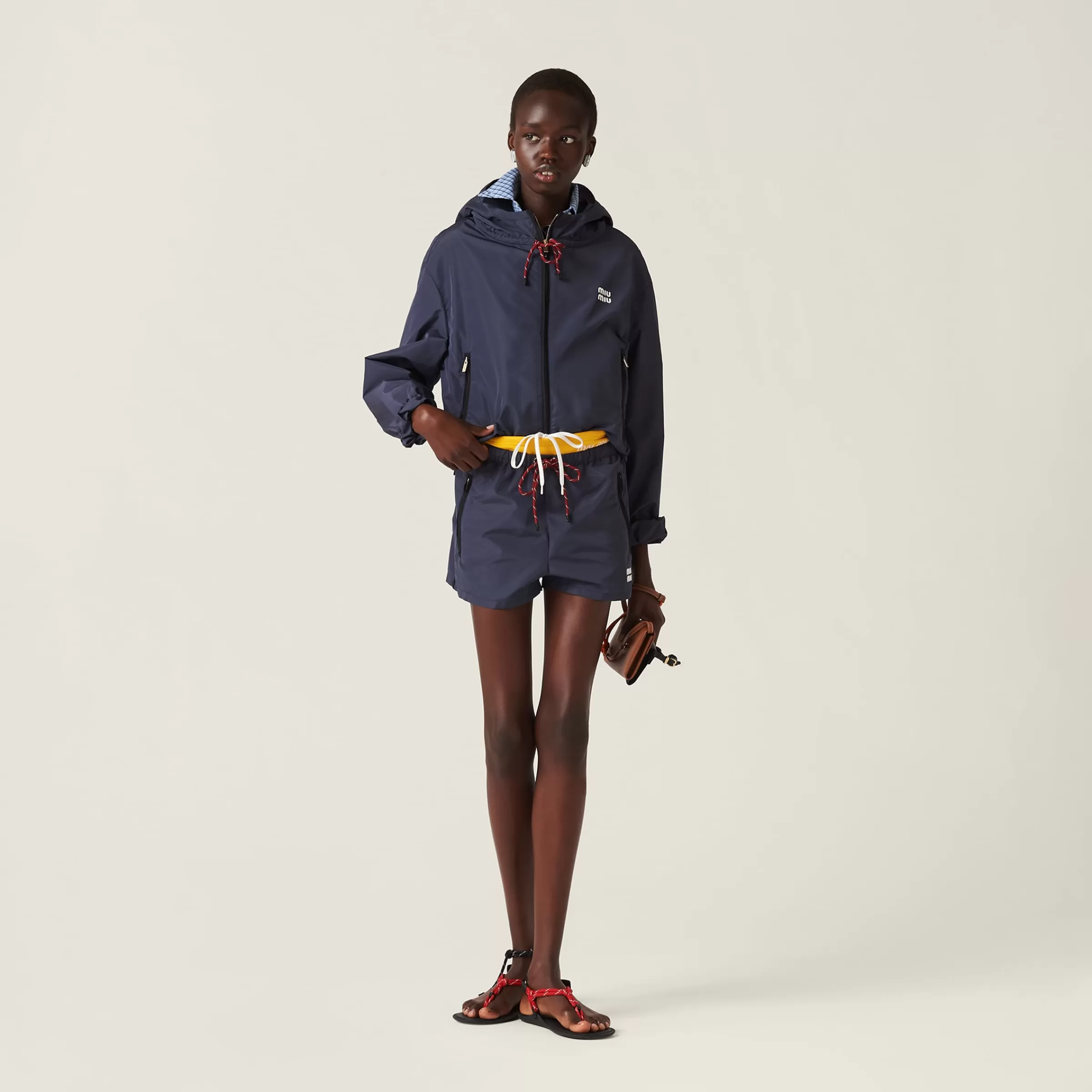 Technical fabric shorts>Miu Miu Discount