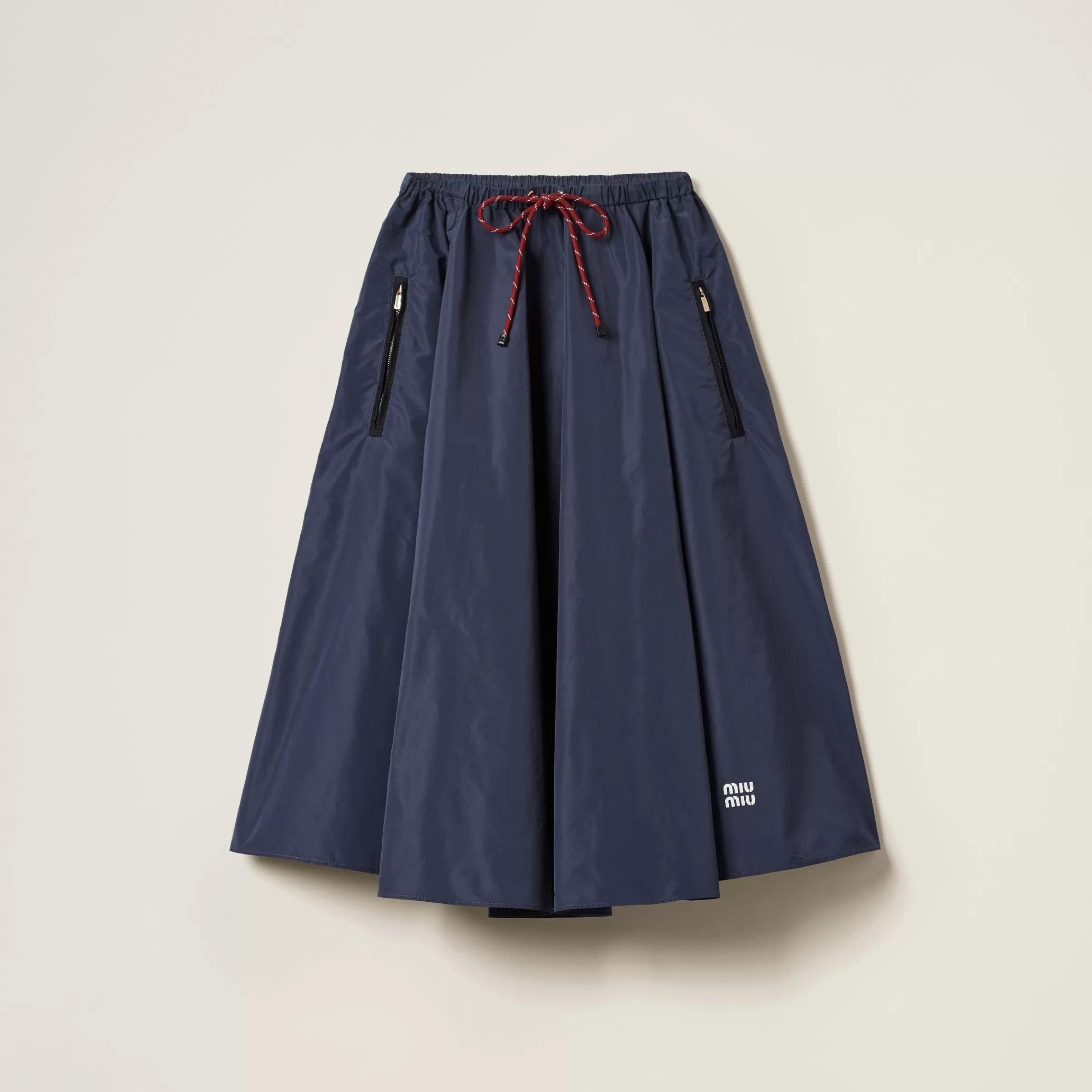 Technical fabric skirt>Miu Miu Hot