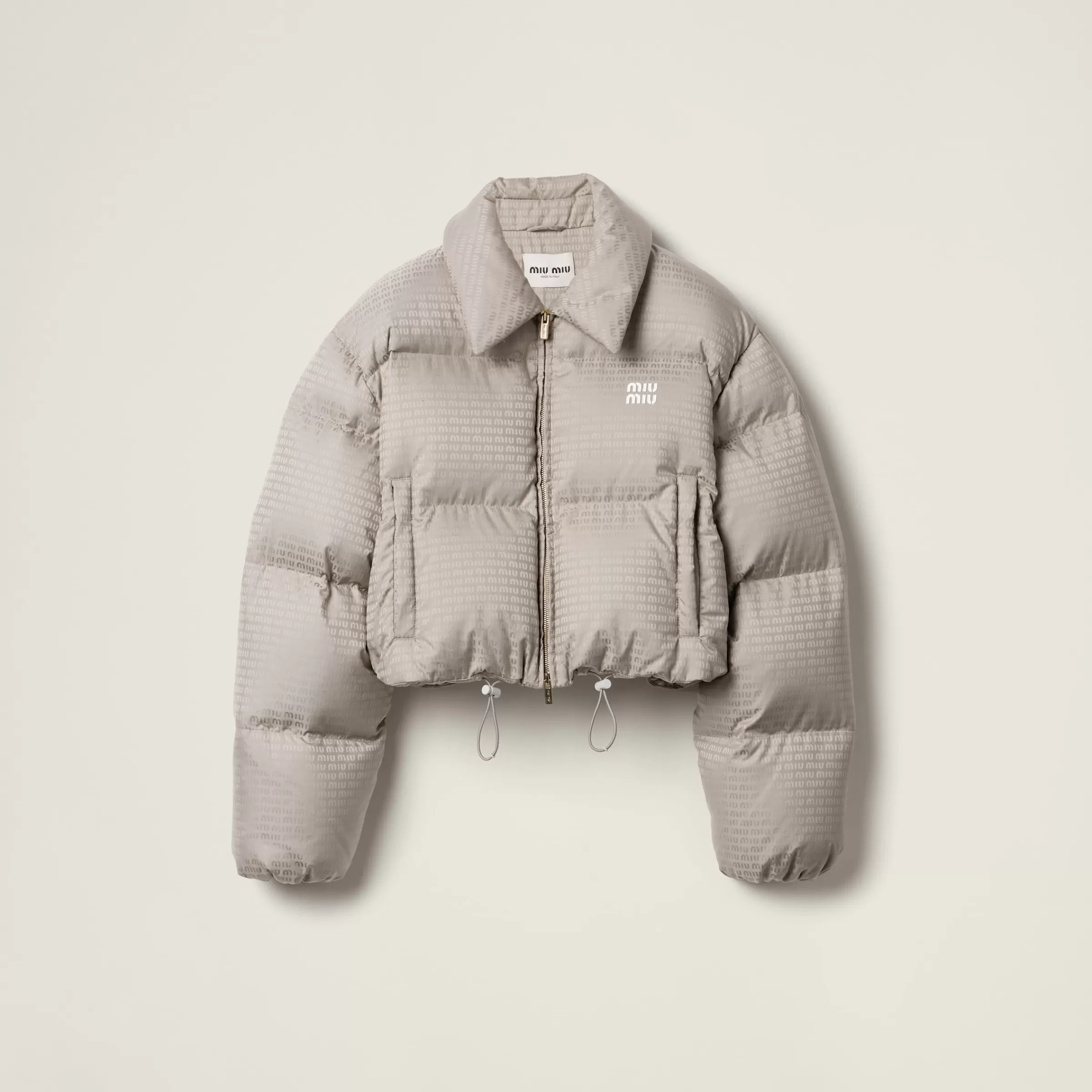 Technical pongé down jacket>Miu Miu Sale