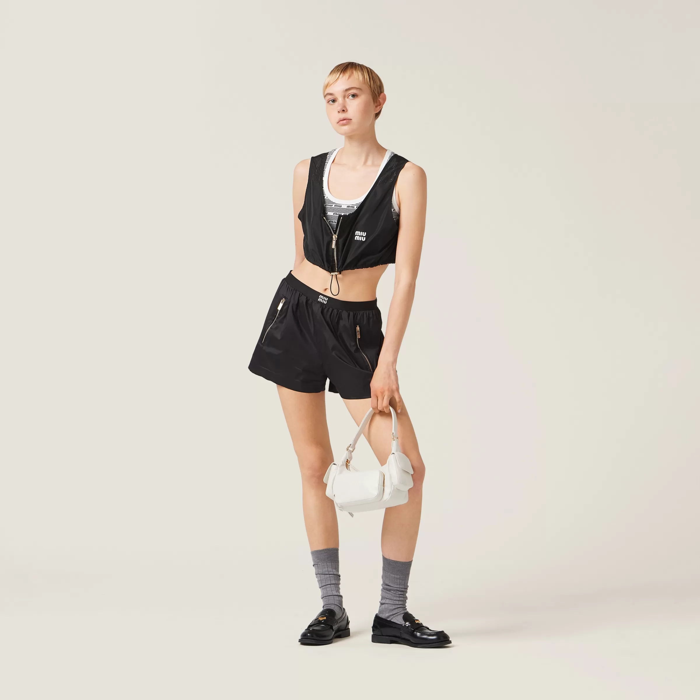 Technical silk top>Miu Miu New