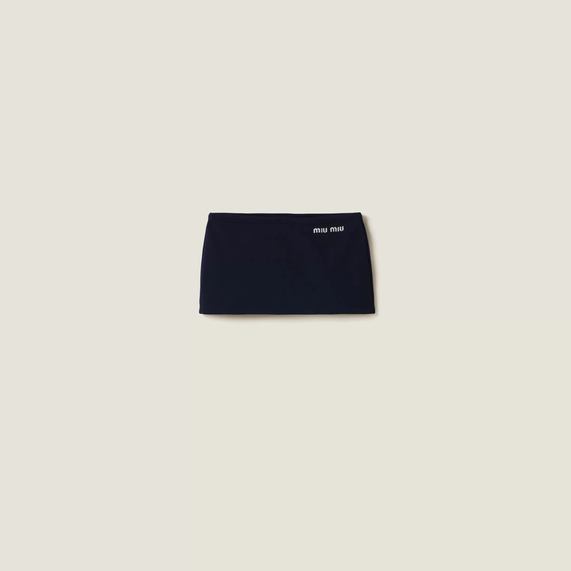 Technical yarn miniskirt>Miu Miu Outlet
