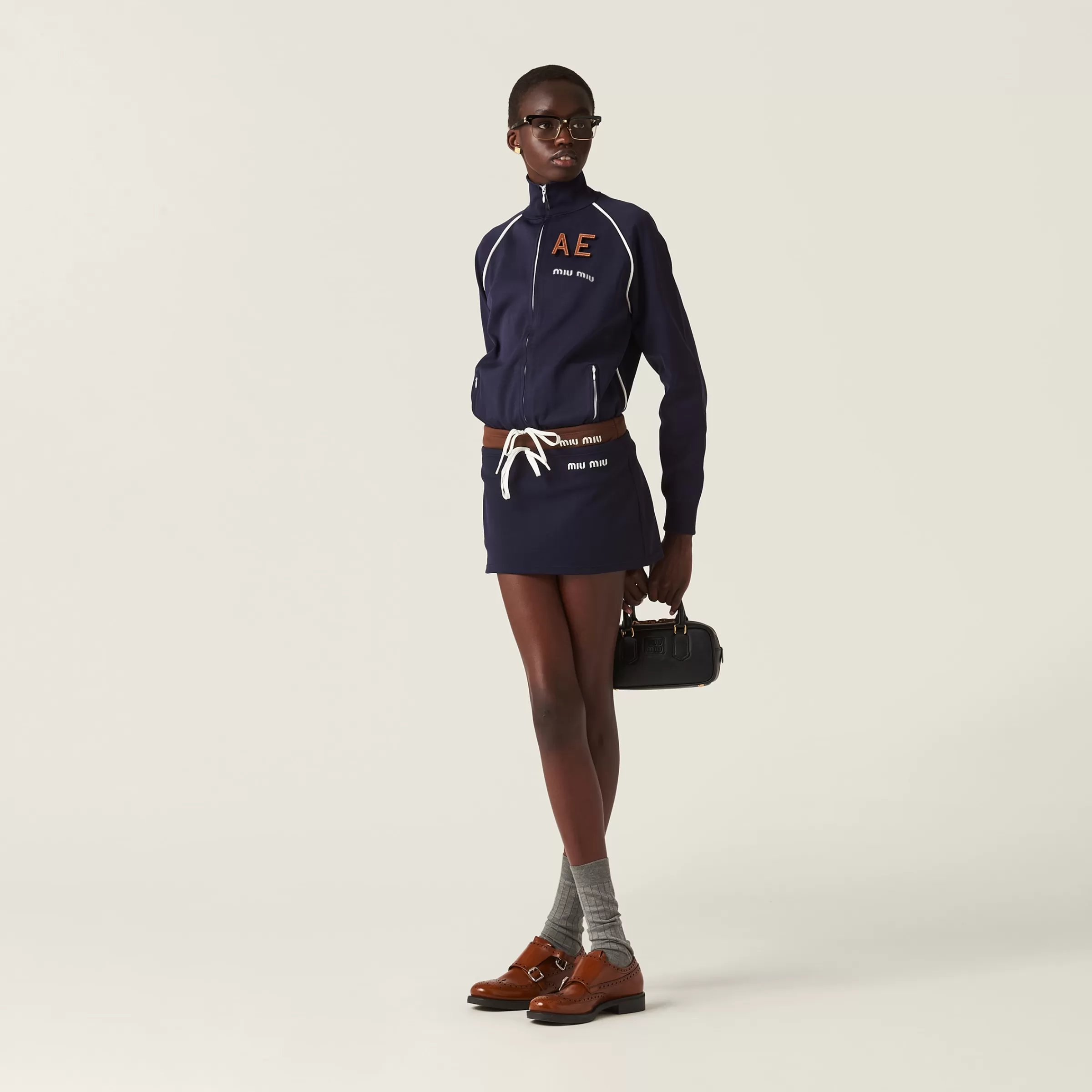 Technical yarn sweatshirt>Miu Miu Cheap