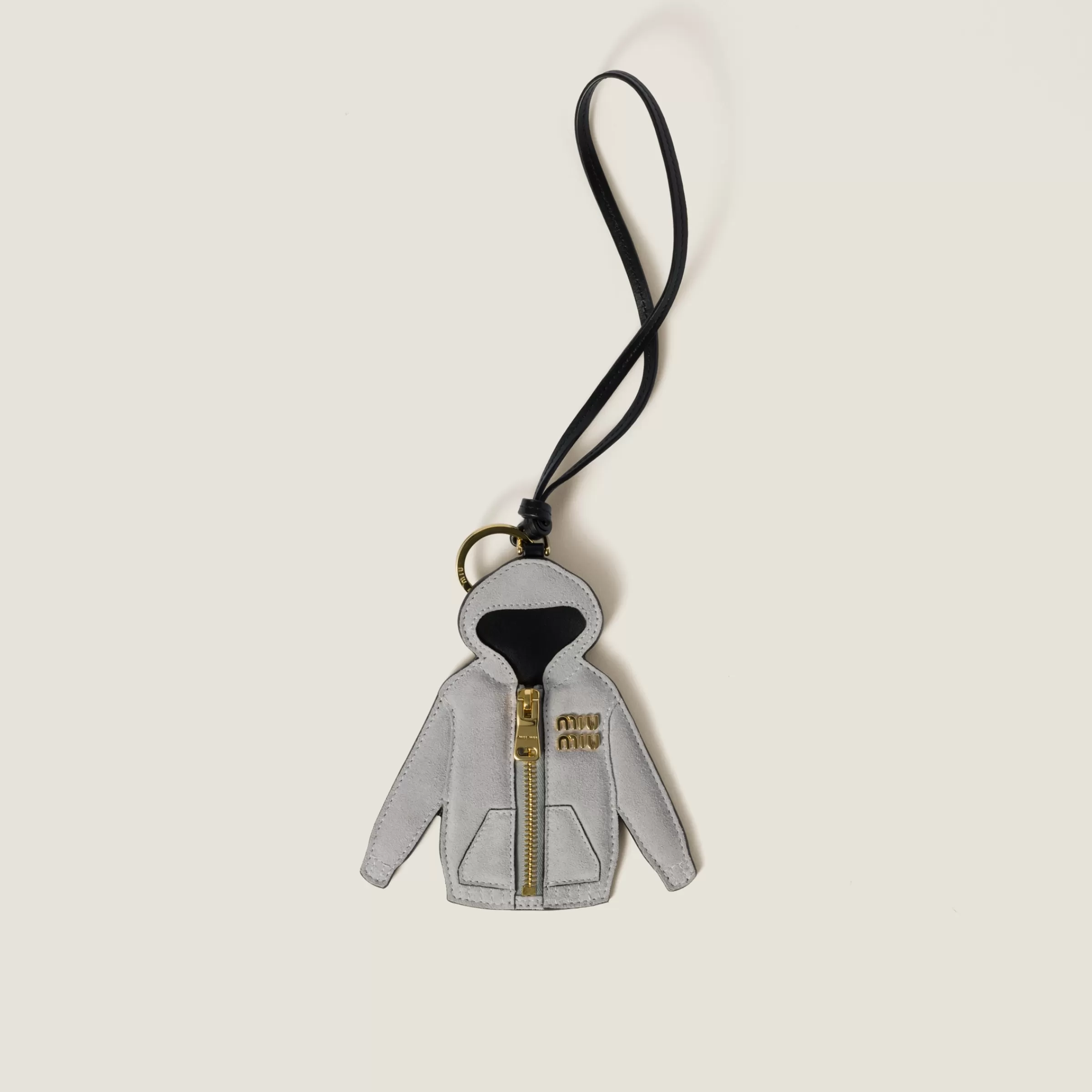 Trick leather keyring>Miu Miu New