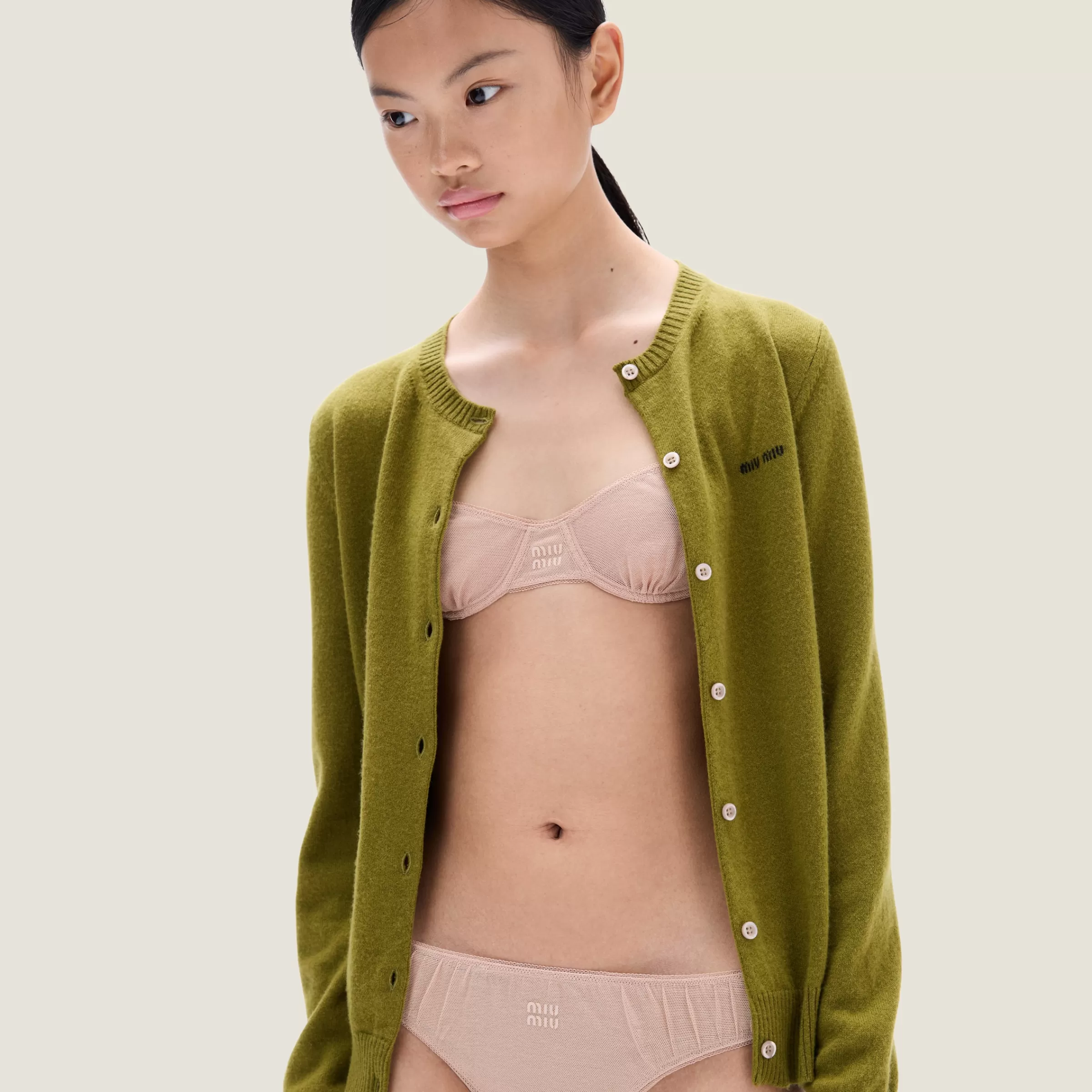 Tulle bra>Miu Miu Store