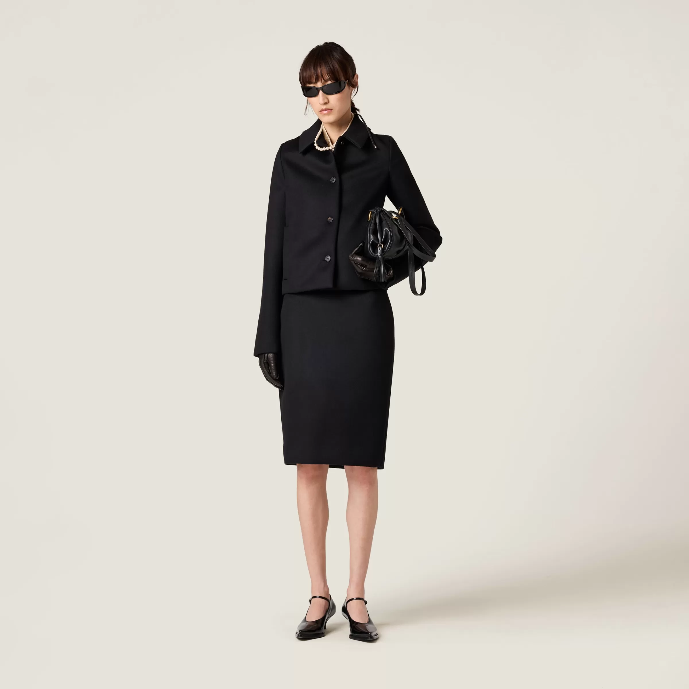 Velour skirt>Miu Miu Discount