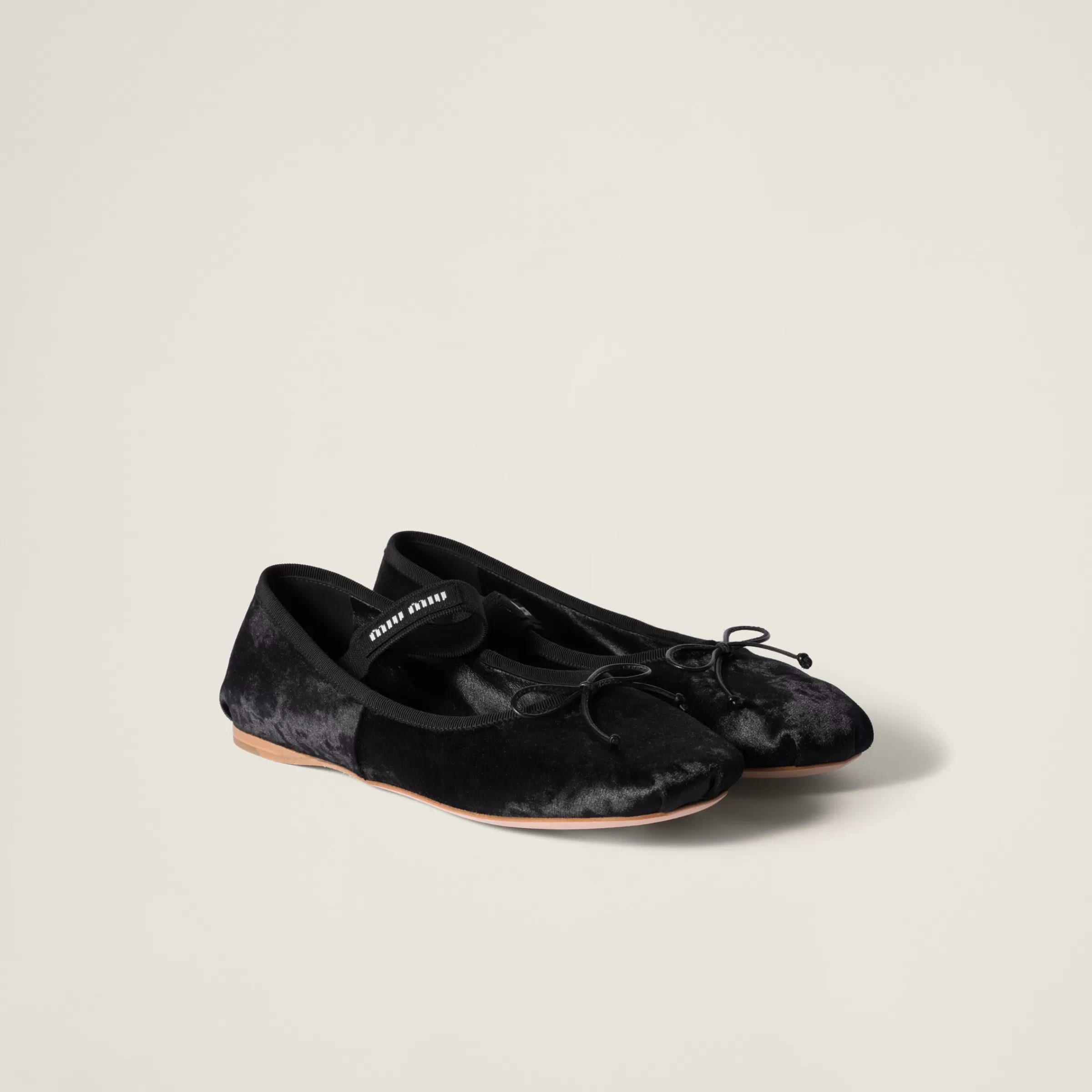 Velvet ballerinas>Miu Miu Cheap