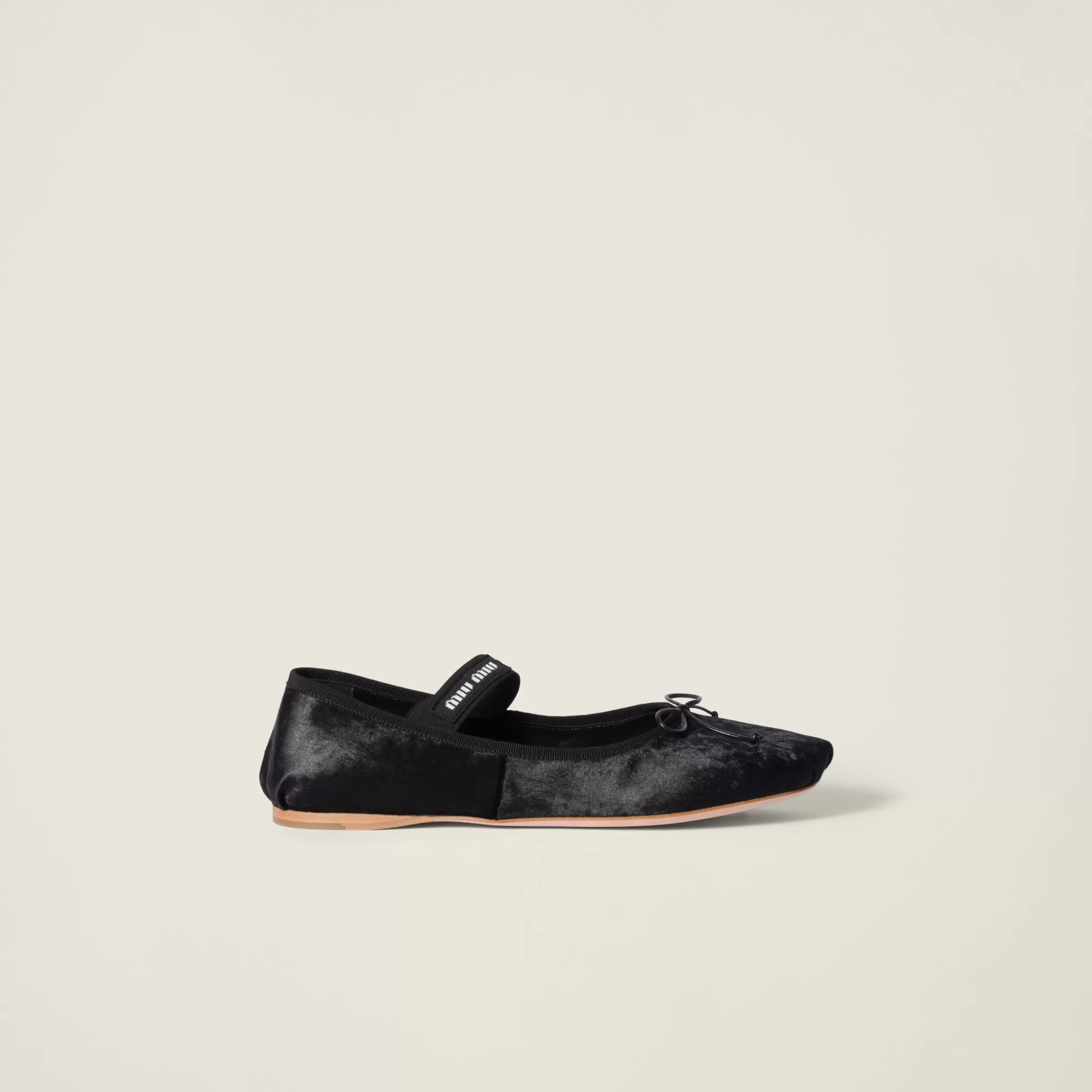 Velvet ballerinas>Miu Miu Cheap