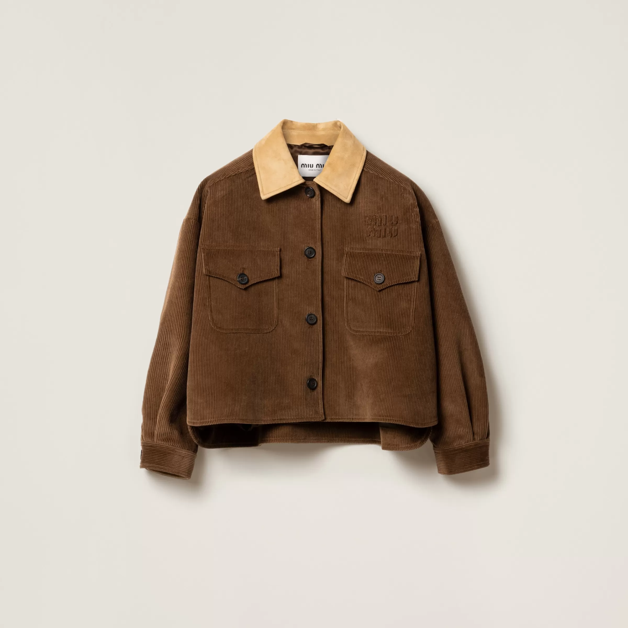 Velvet blouson jacket>Miu Miu Store