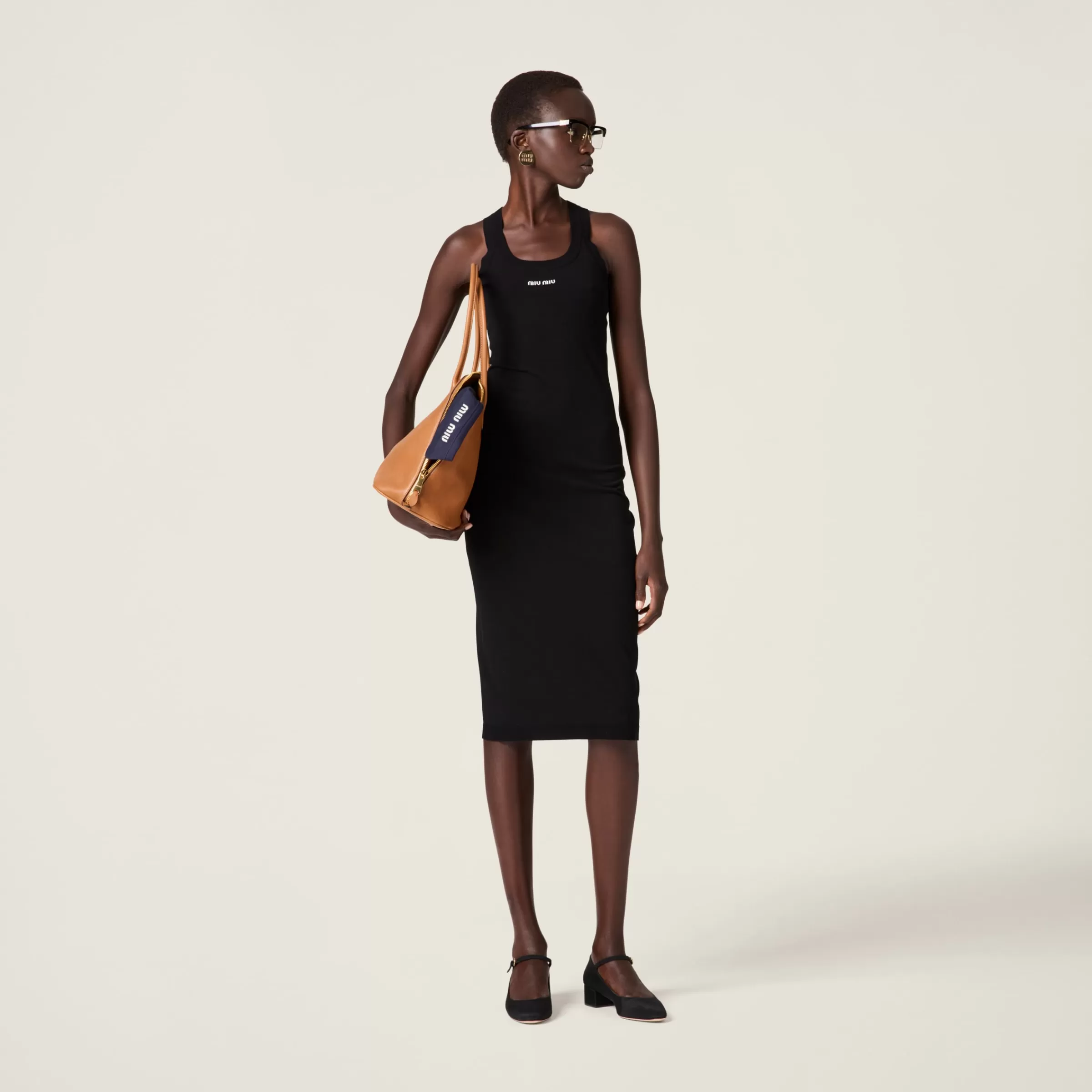 Viscose dress>Miu Miu Store