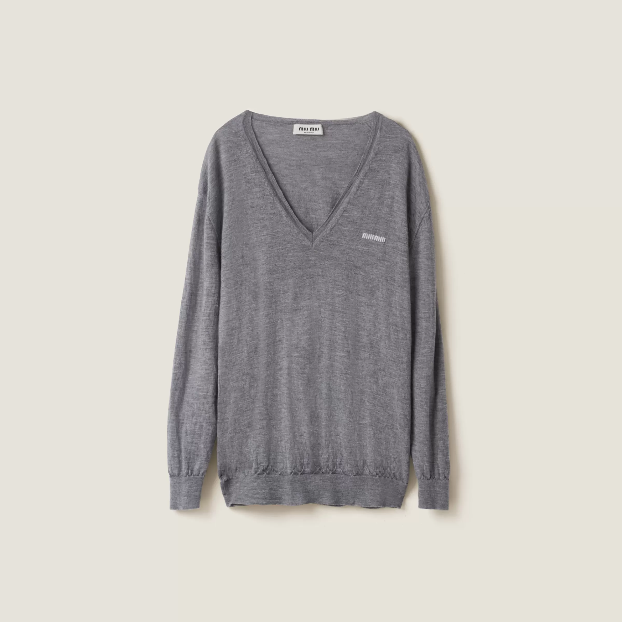 V-neck cashmere sweater>Miu Miu Best
