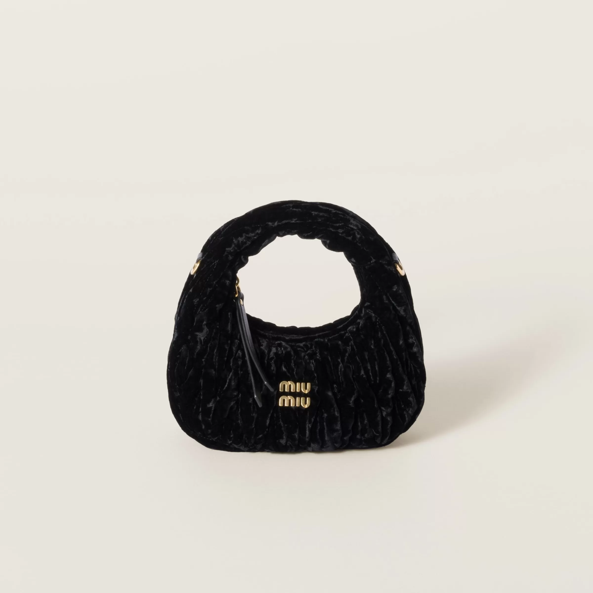 Wander velvet hobo mini bag>Miu Miu Hot