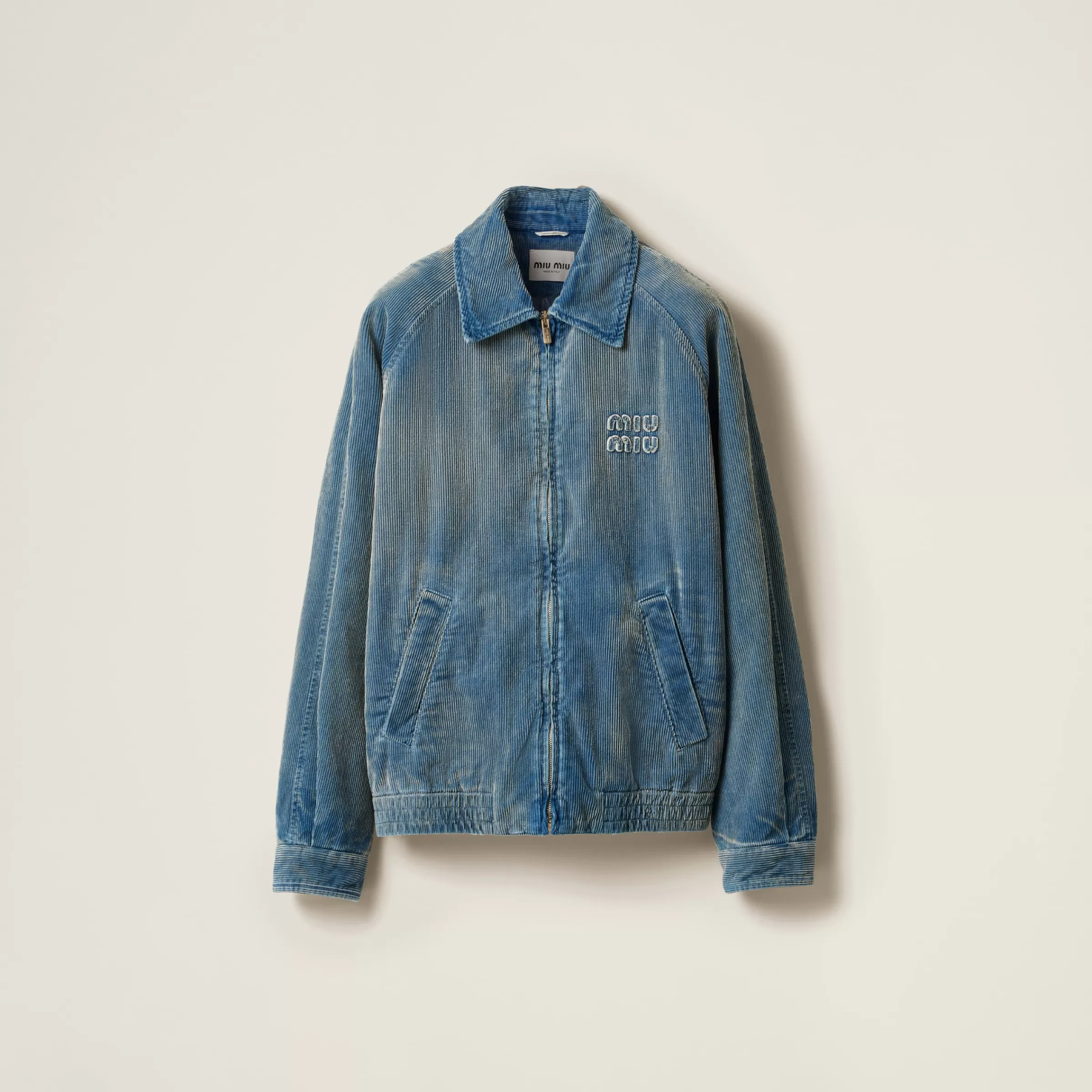 Washed corduroy blouson jacket>Miu Miu Sale