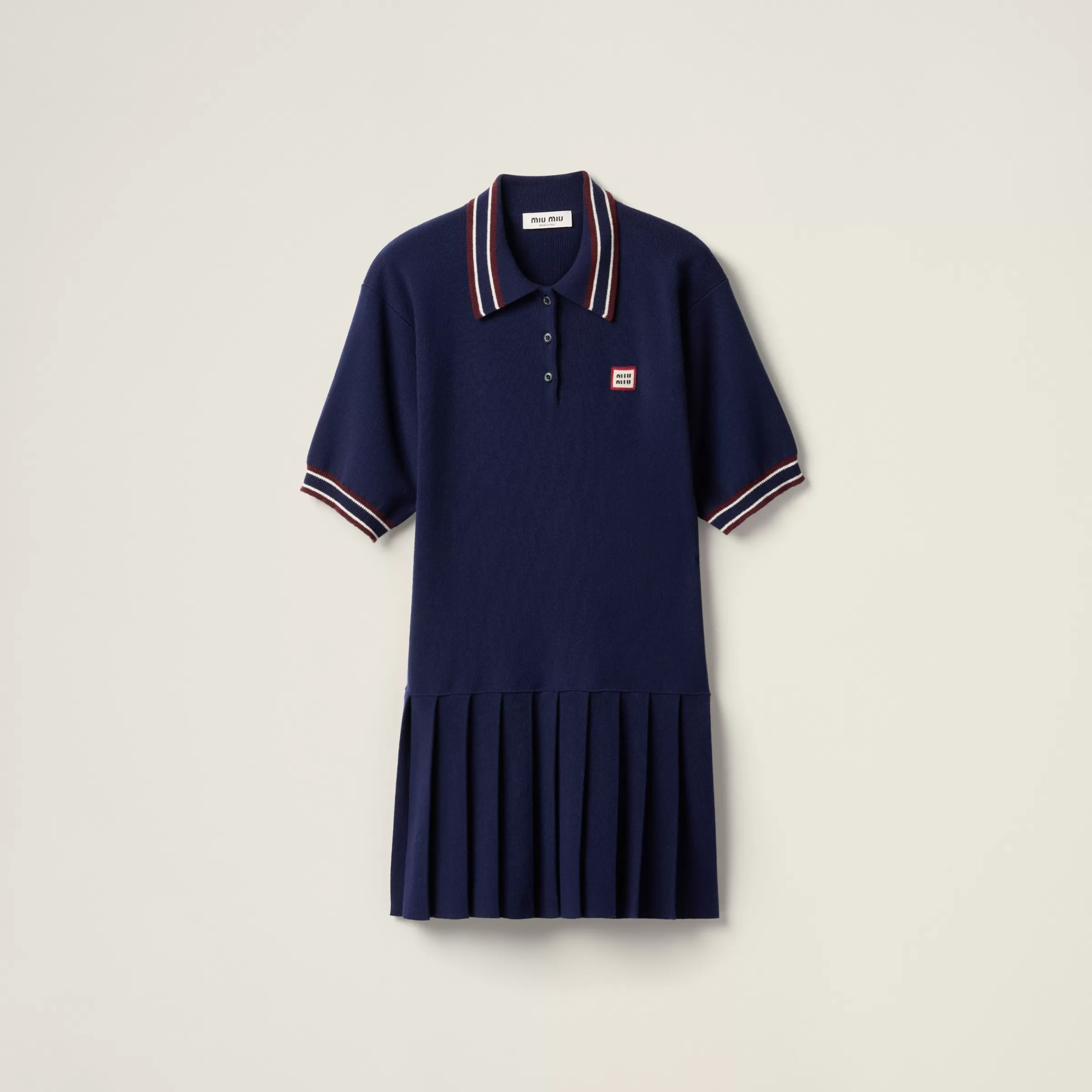 Wool and cashmere polo dress>Miu Miu Discount