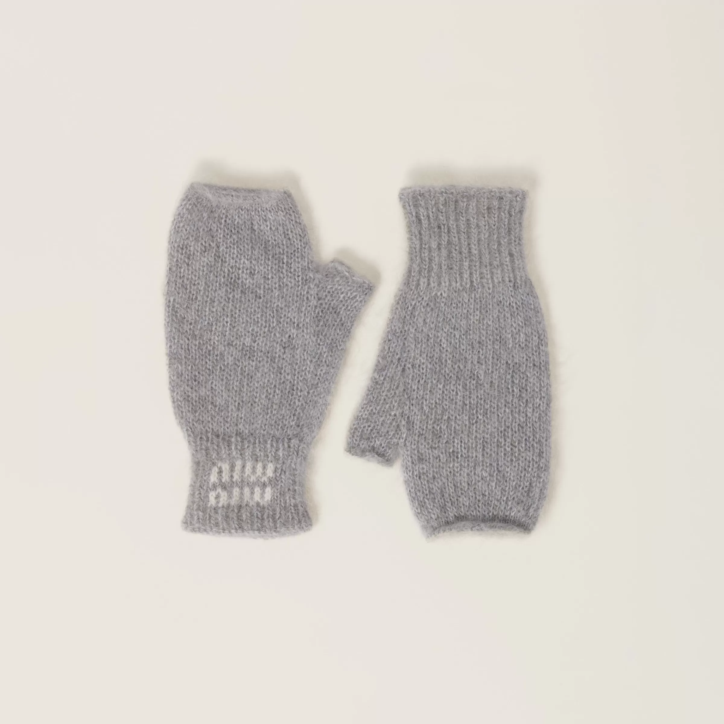 Wool and mohair gloves>Miu Miu Store
